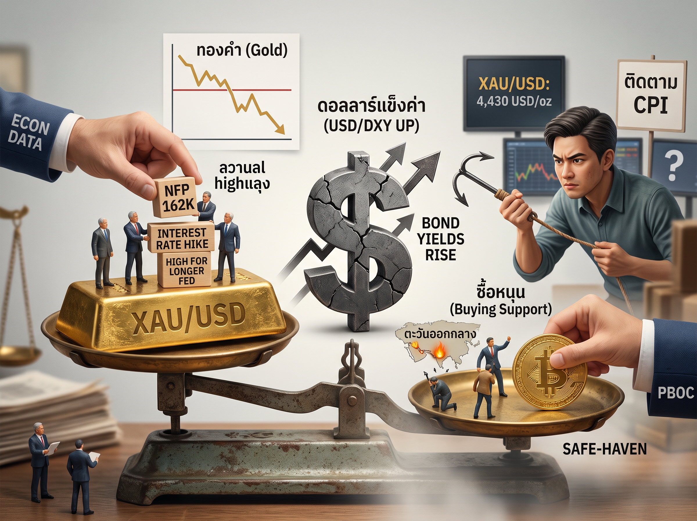 ข่าวล่าสุด ณ เวลาปัจจุบันที่เกี่ยวข้องกับตลาด Forex โดยเจาะจงทองคำ (XAU/USD)