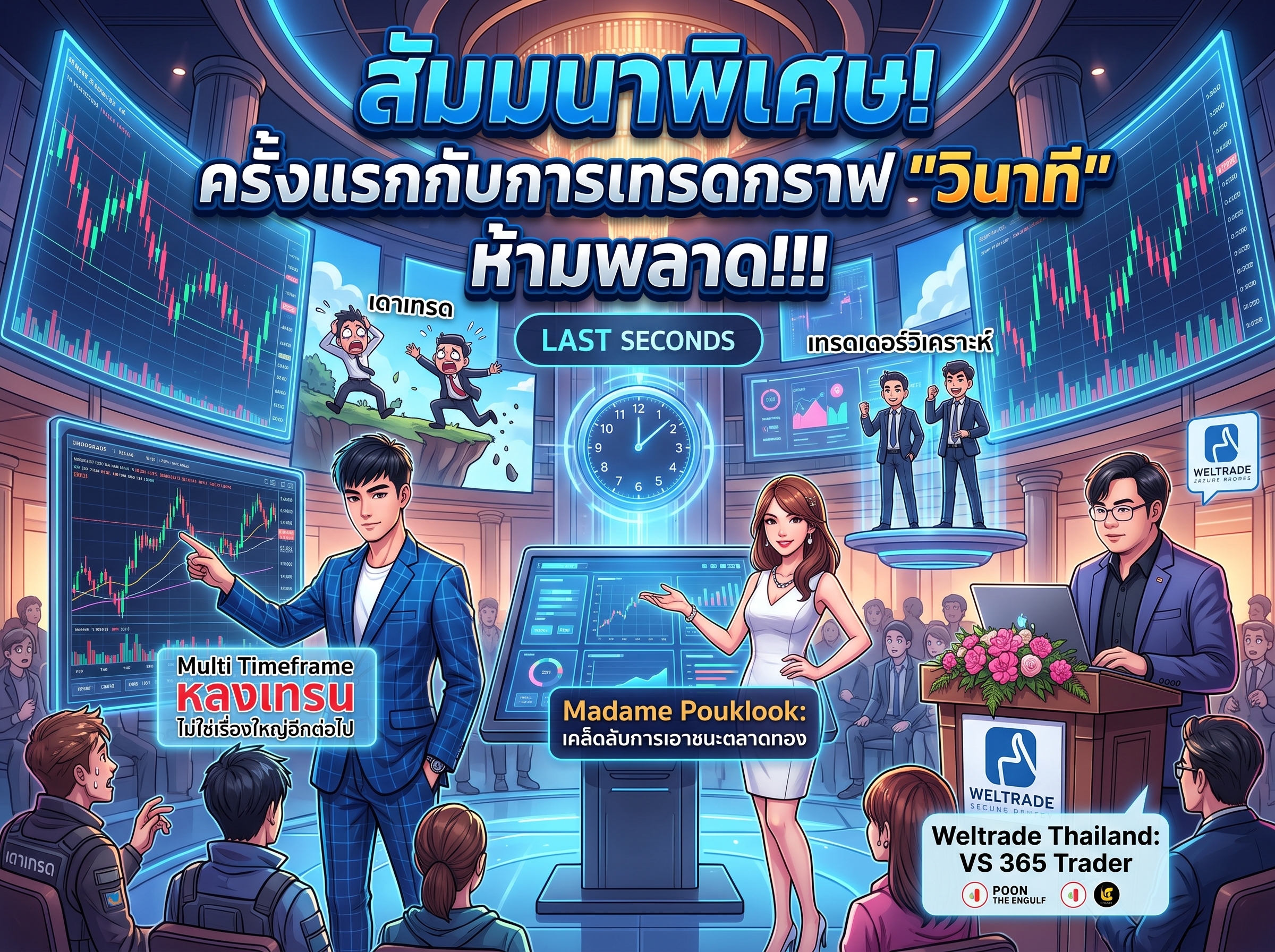 สัมมนาพิเศษ! ครั้งแรกกับการเทรดกราฟ "วินาที" ห้ามพลาด!!!